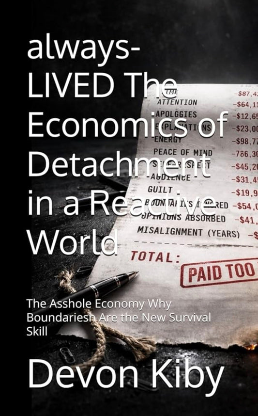 alwaysLIVED: The Economics of Detachment in a Reactive World; The Asshole Economy Why Boundaries Are the New Survival Skill